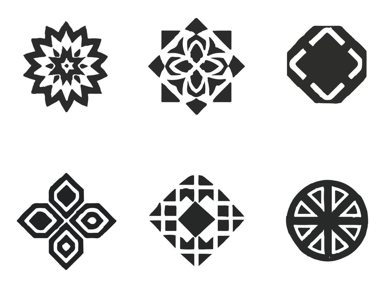 Set of geometric shapes vector
