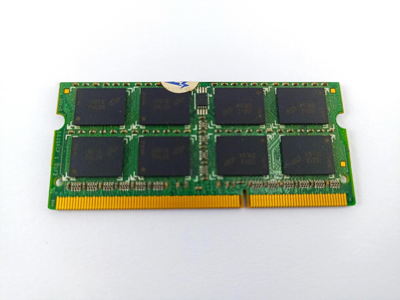 DDR ram memory computer laptop on white background photo