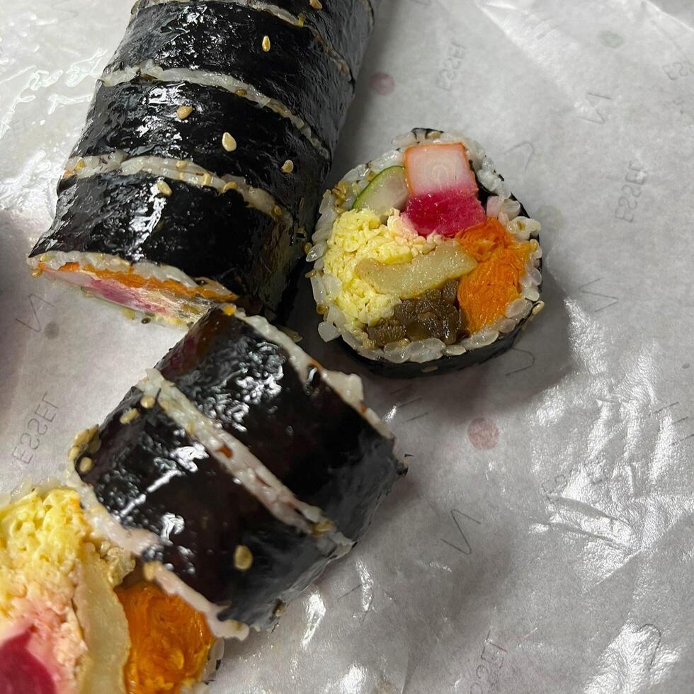 Gimbap, the perfect blend of Korean flavors wrapped up in one tasty roll photo