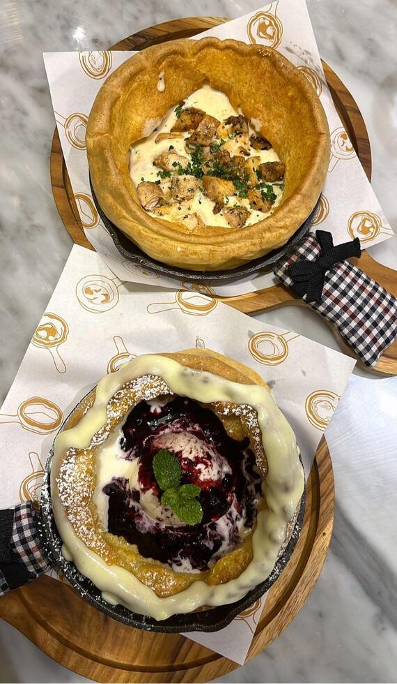 Baby Dutch Pancake. A fluffy, golden delight that is sweetened to perfection with every bite photo