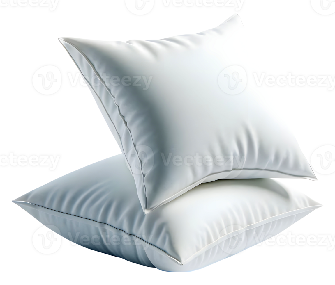 White bed cushion white pillow transparent background image png