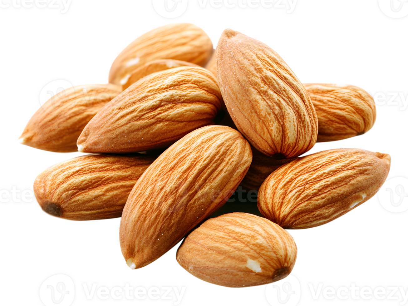 Dry Almonds transparent background dry brown nuts Almonds transparent background png