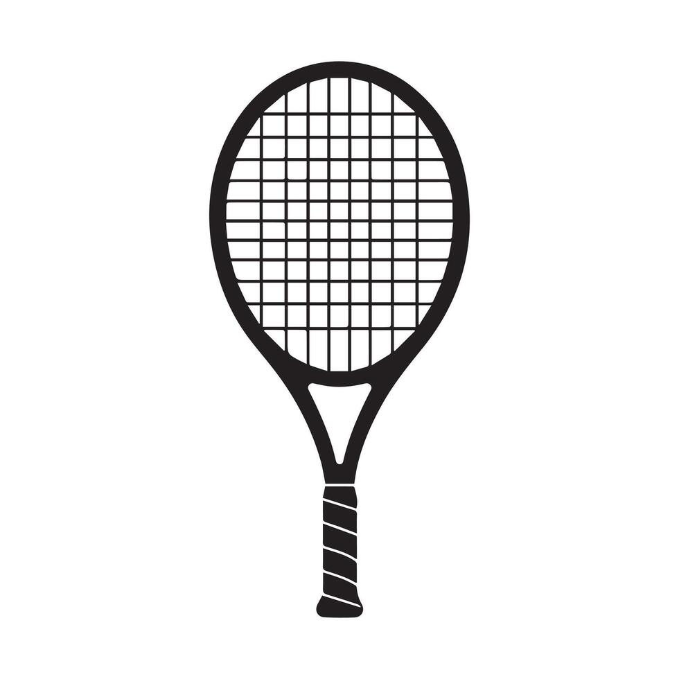 Tennis racket icon illustration vector