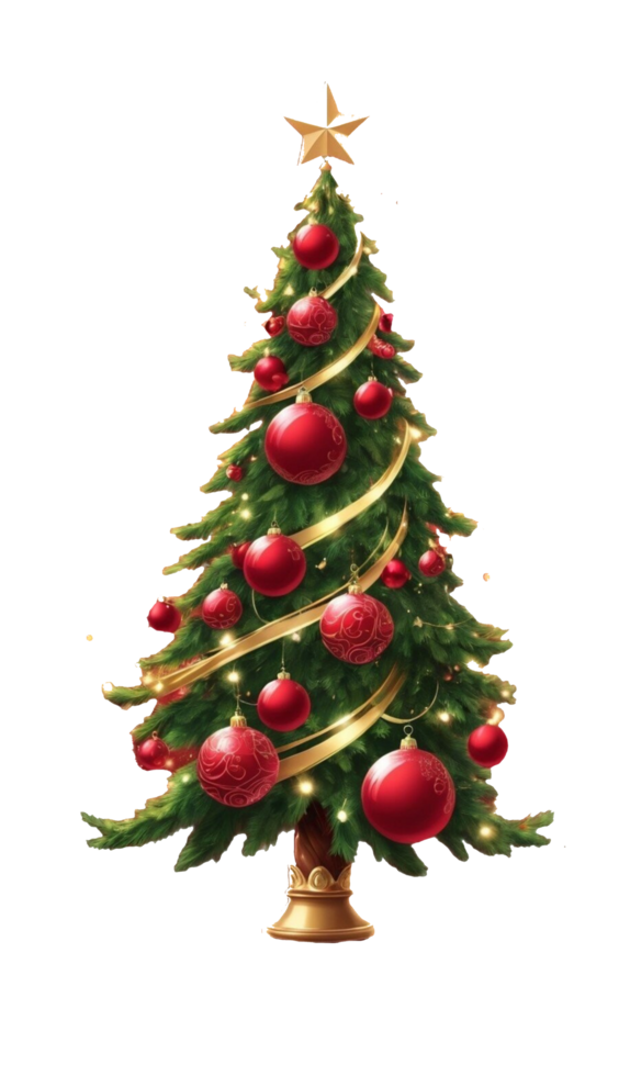 jul träd transparent png