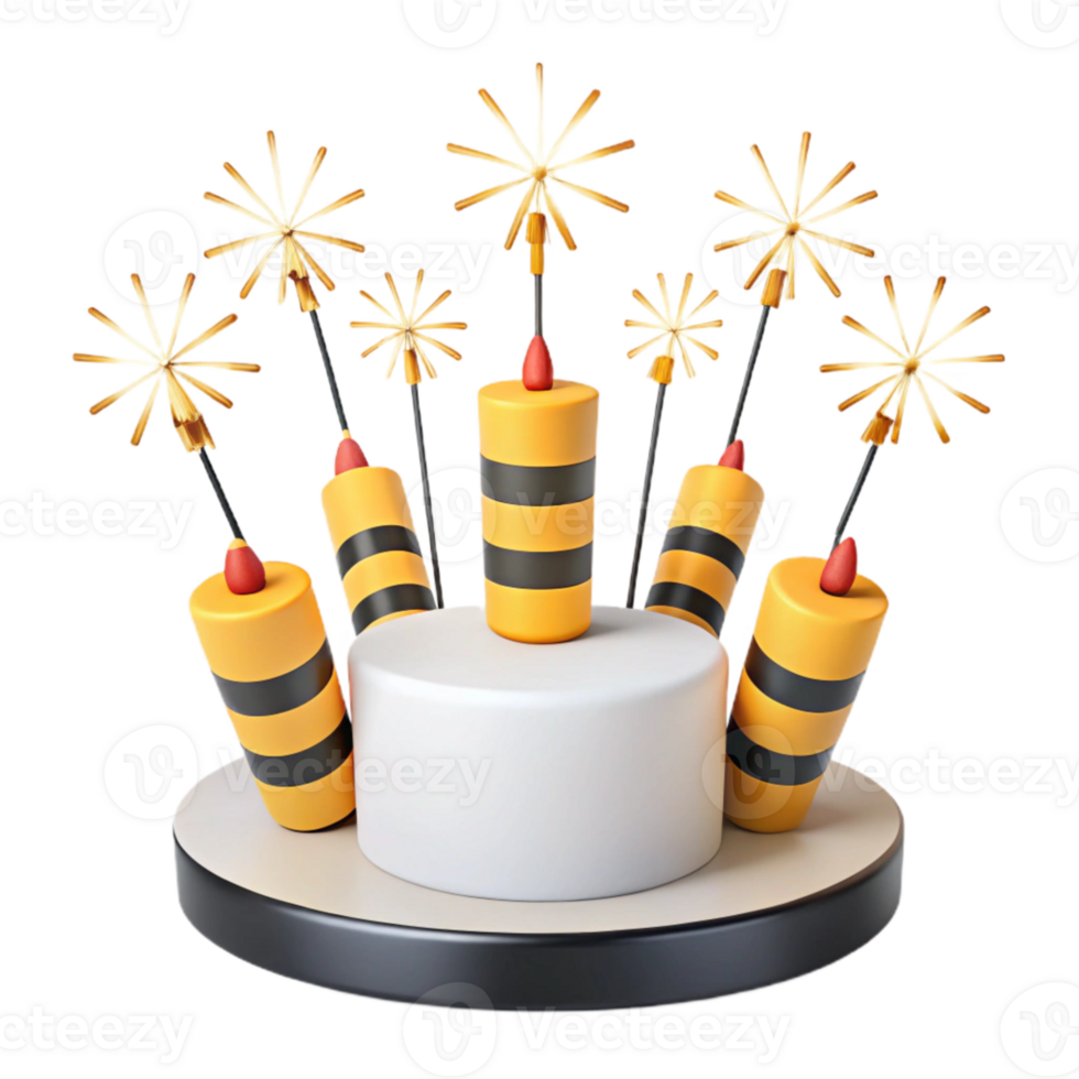 Sparkler Cake A Festive Celebration png