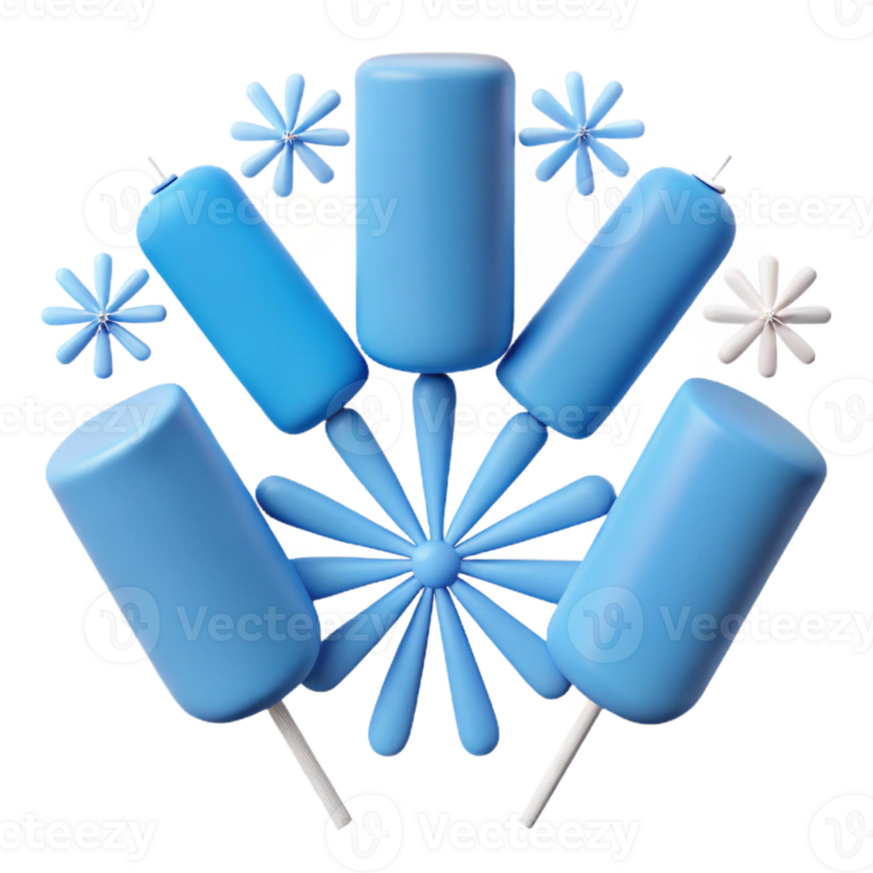 Popsicle Design with a Starburst Background png