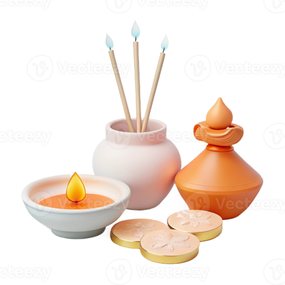Scented Candles, Incense Sticks, and Decorative Items png