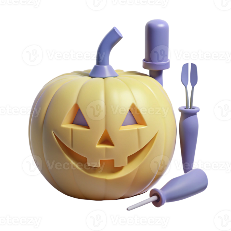 Carving a Jack-os-Lantern with Tools png