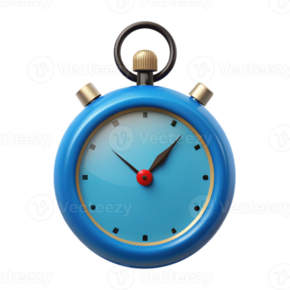 Blue Stopwatch Timepiece png