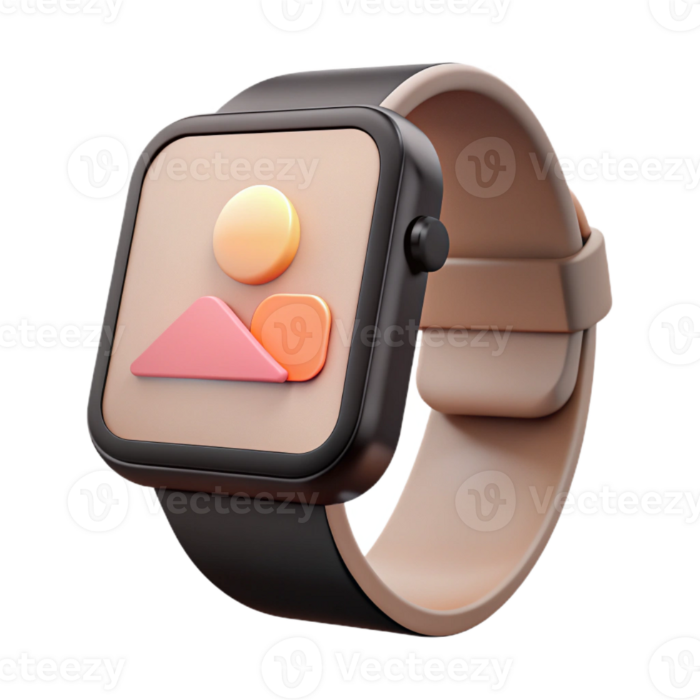 Smartwatch with Colorful Photo Icon png