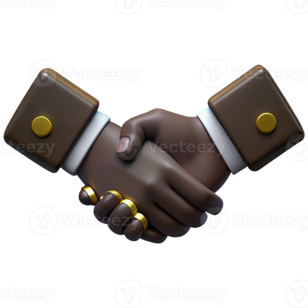 3D Handshake Illustration Partnership, Agreement, and Collaboration png