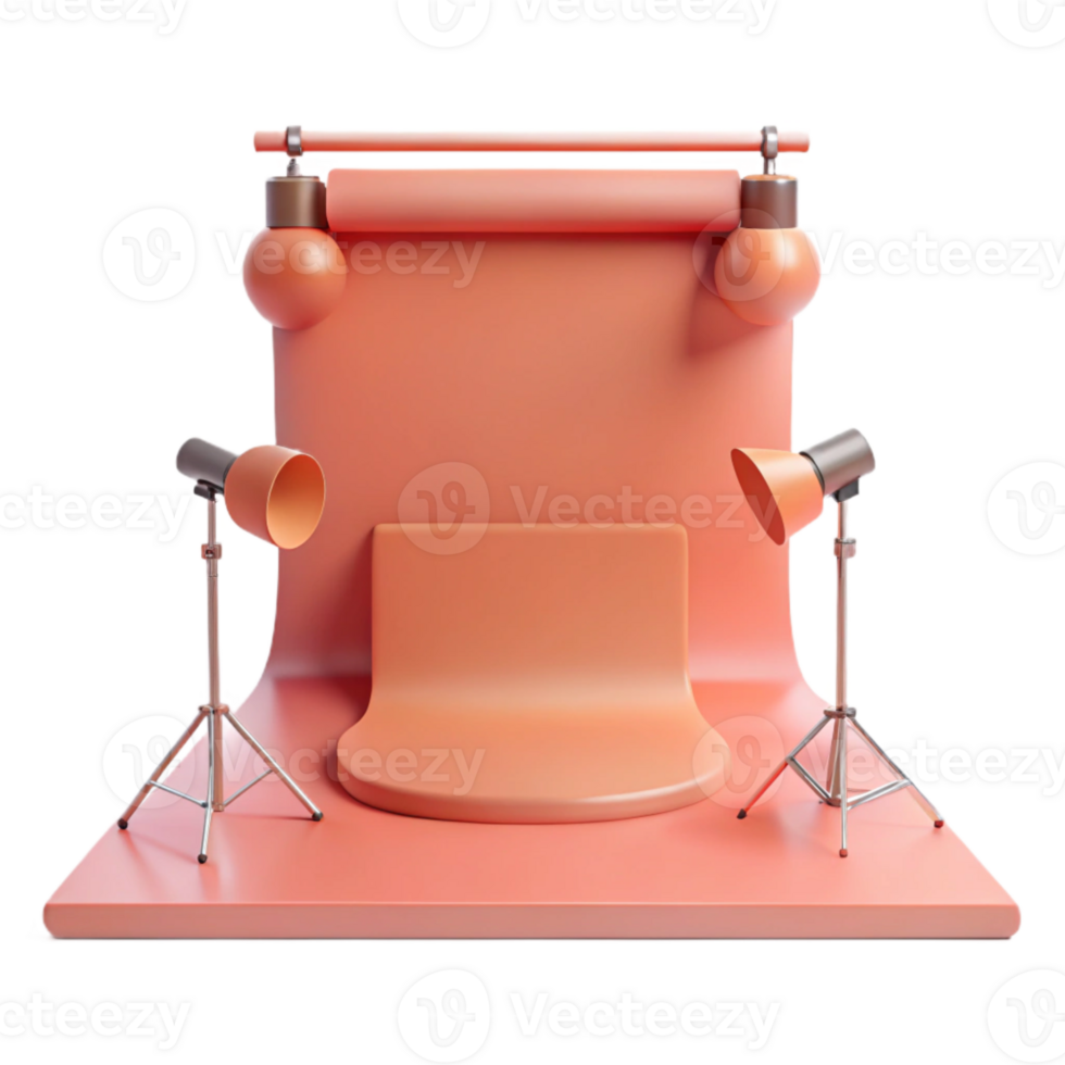 3D Render of a Simple Product Photography Studio Setup png