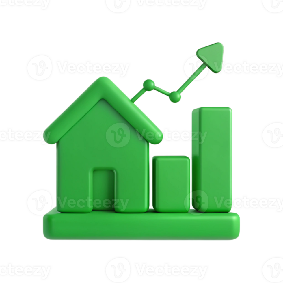 Rising Home Values Real Estate Market Growth png