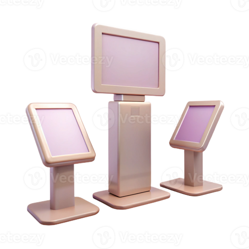 Digital Signage Displays with Blank Screens png