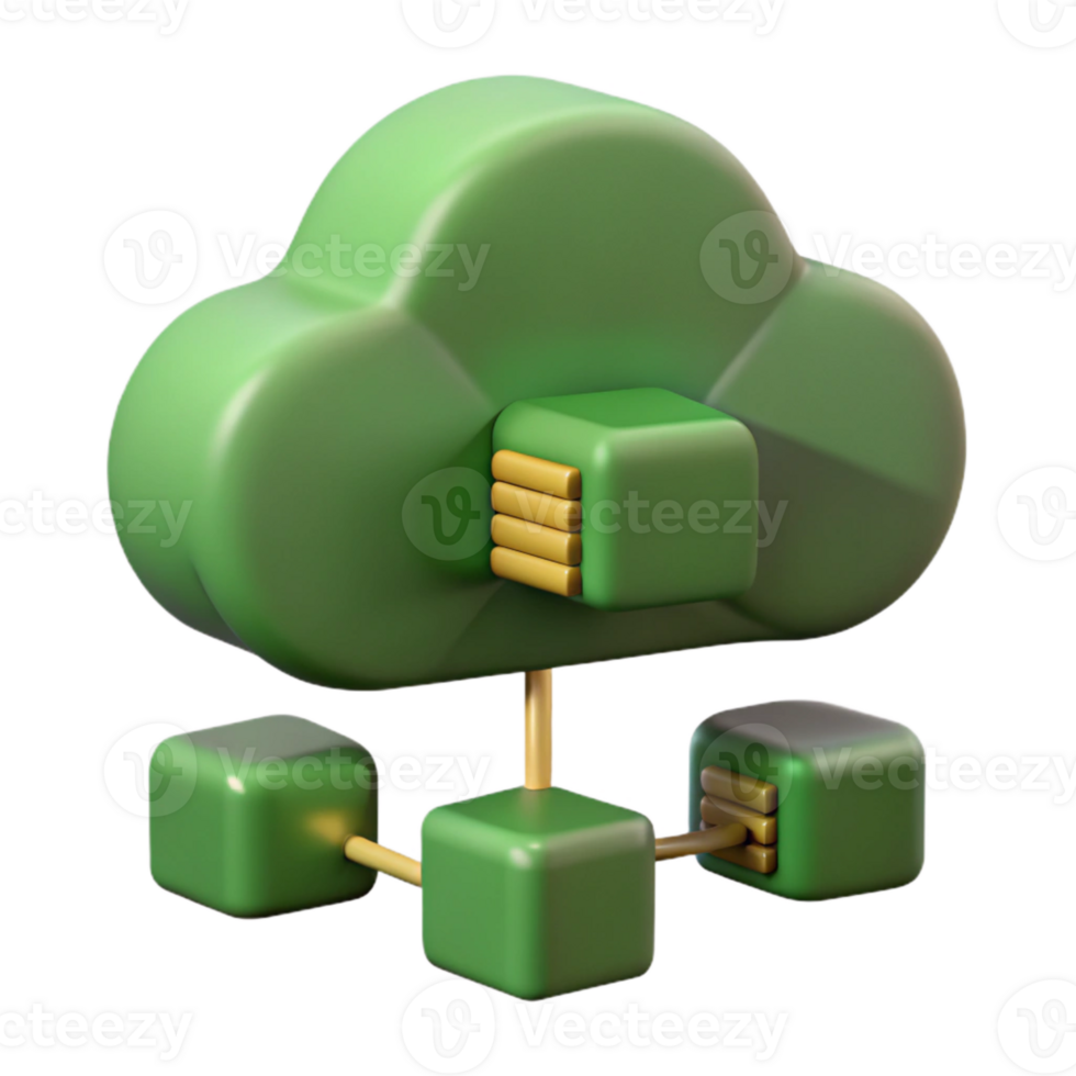 Cloud Computing Network Architecture Distributed Data Storage and Connectivity png