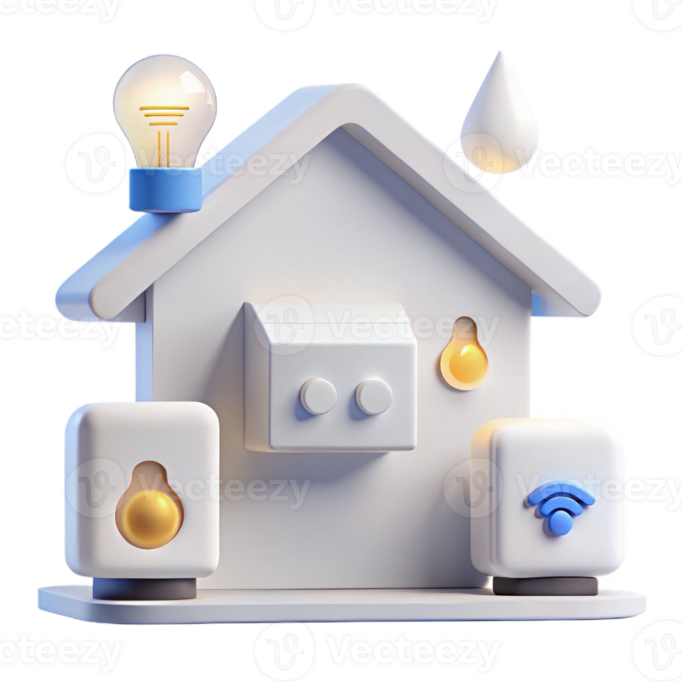 Smart Home Automation Control Lights, Water, and Devices with a Single System png