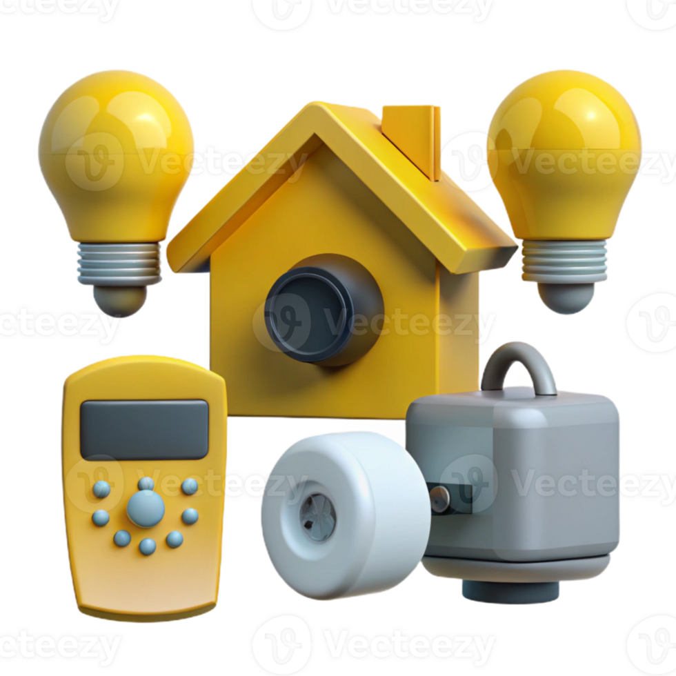 Smart Home Automation Control Lights, Appliances, and Security with a Single Device png