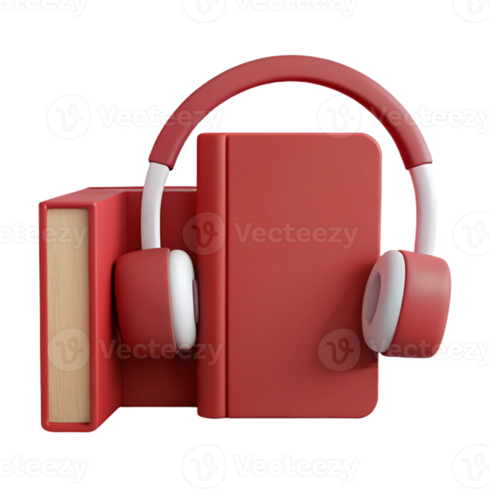 Book with Headphones Audiobooks, Listening, Learning, Reading, Entertainment, Knowledge, Education, Digital, Content, Story png