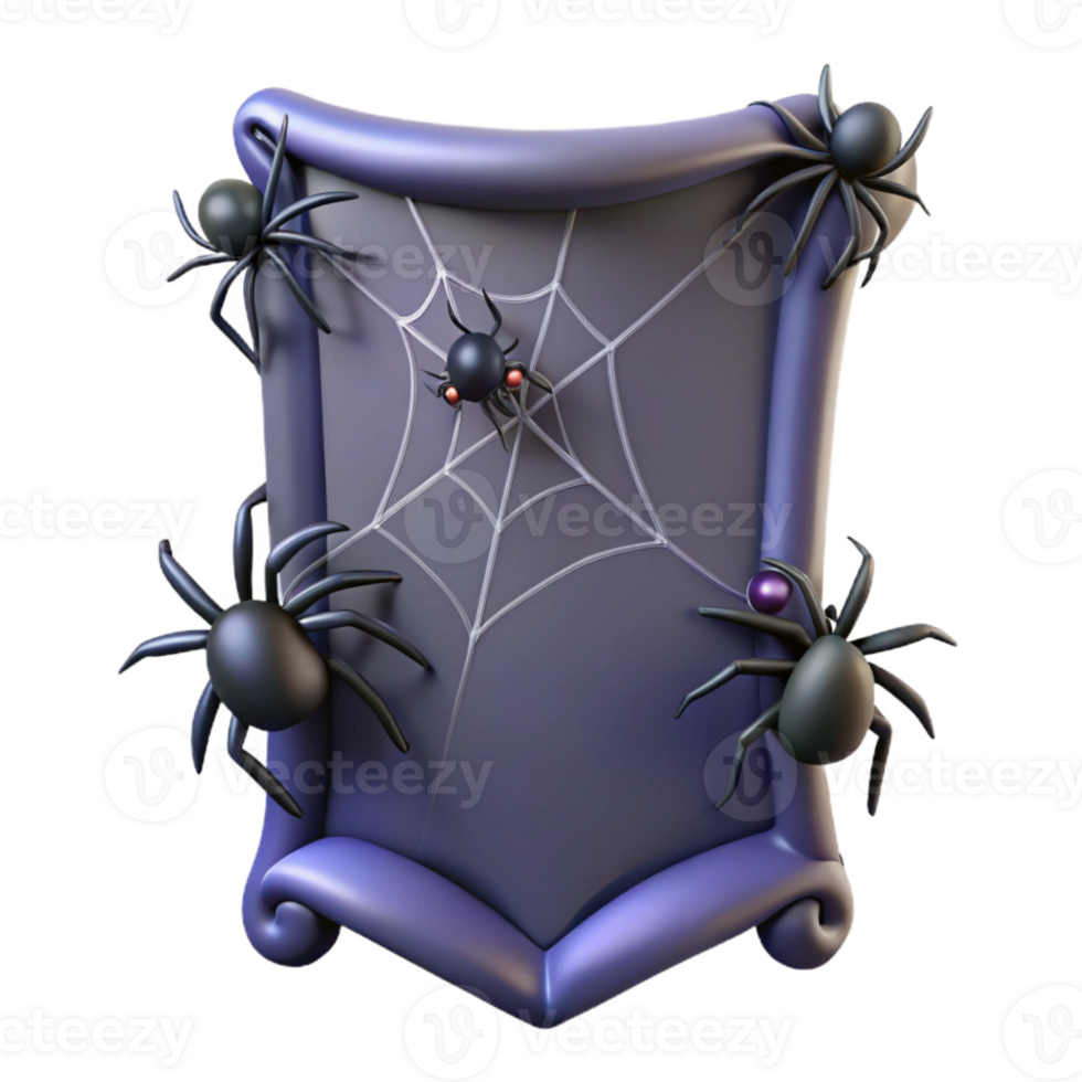 Halloween Spiders Web Frame png