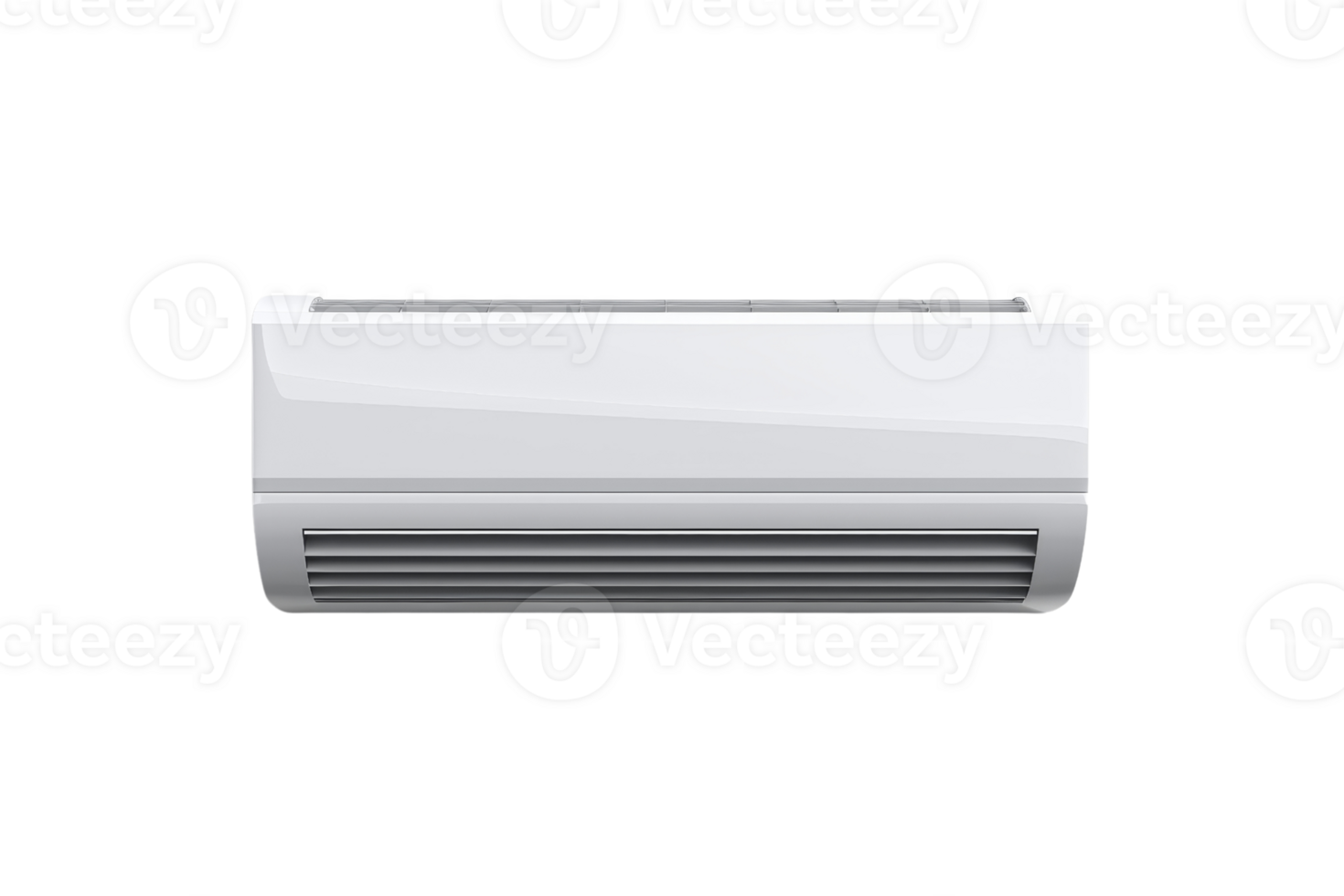 Modern wall-mounted air conditioner with a sleek design, ideal for cooling and heating indoor spaces efficiently and stylishly. png