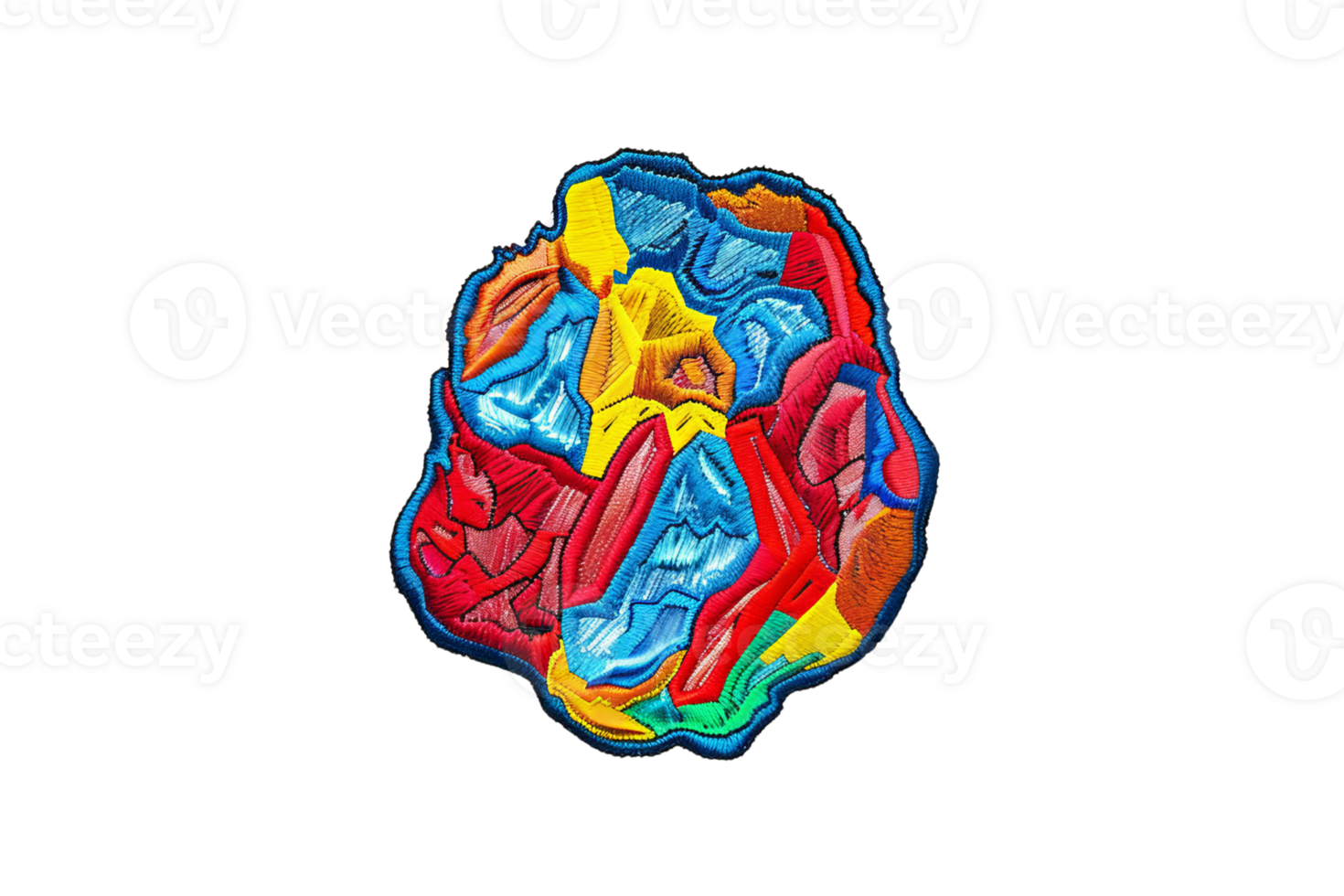 Vivid abstract 3D orb with bold colors and intricate patterns. Perfect for creative designs, digital art, and unique visual projects. png