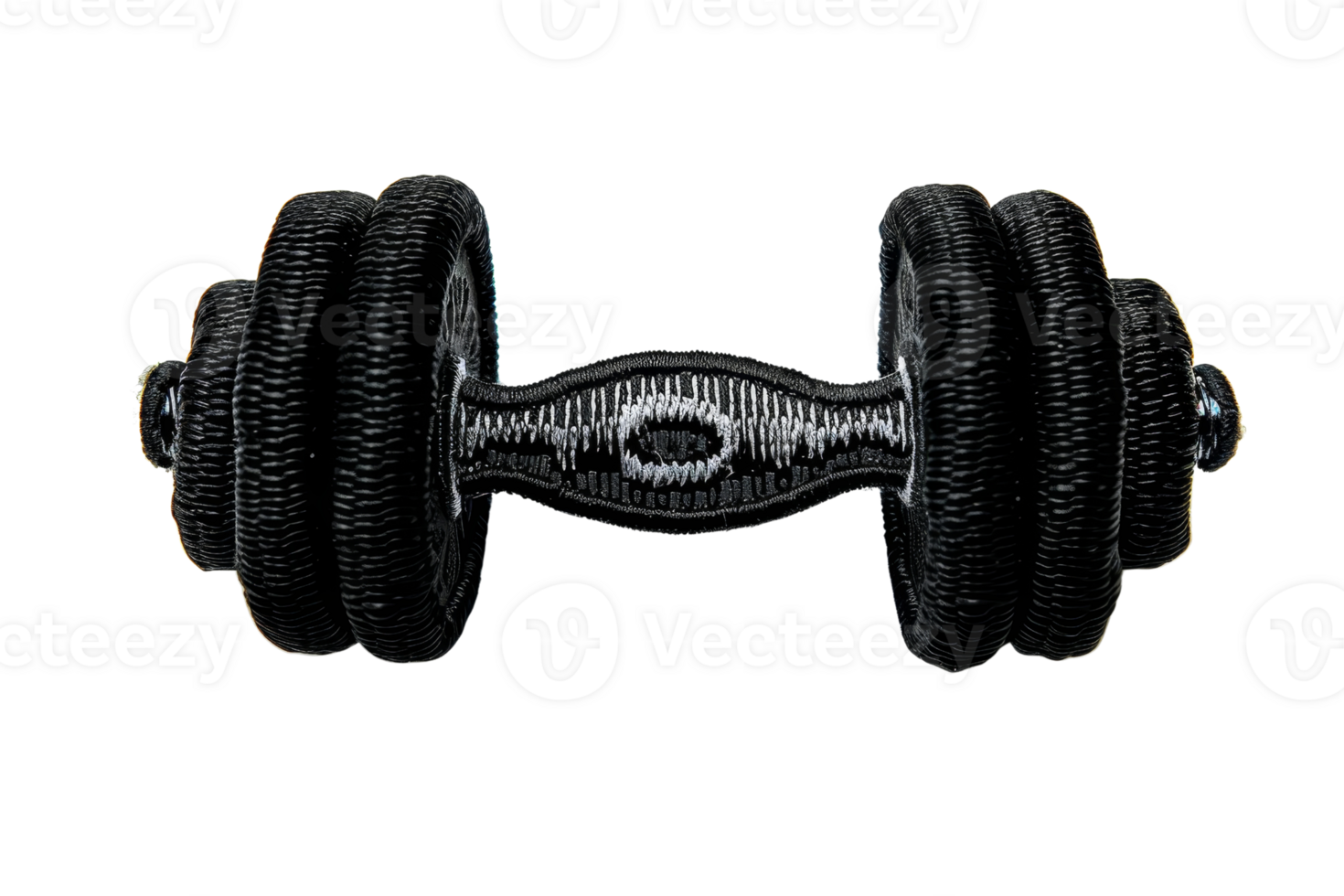 Image of black dumbbell isolated on transparent background. perfect for fitness, exercise, and gym concepts in stock photos. png