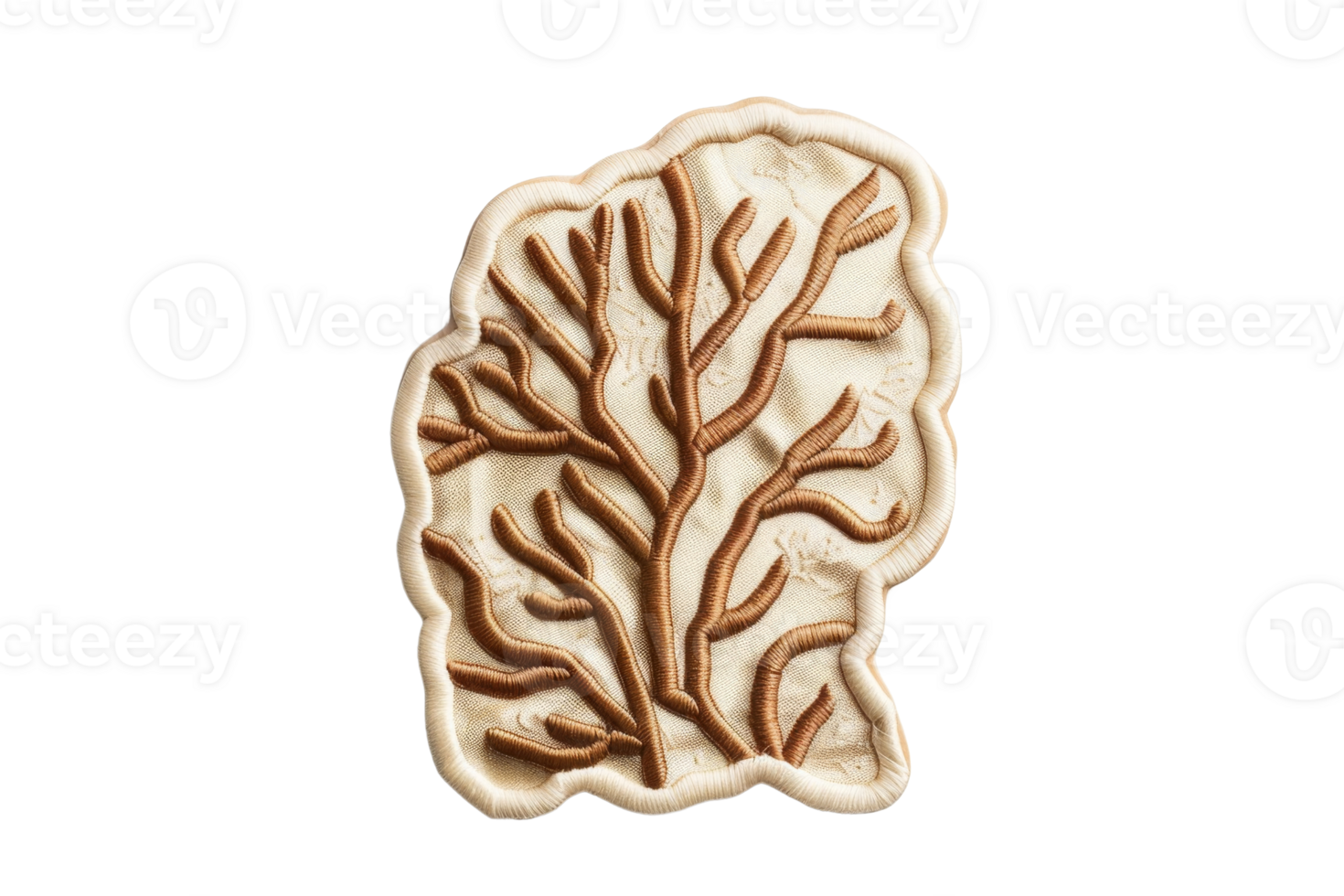 Artistic seashell with intricate, carved branch design against transparent background. perfect for nature and coastal-themed decor. png