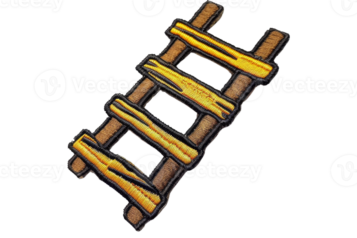 Colorful hand-drawn wooden bridge illustration, perfect for maps, games, and creative design projects. png