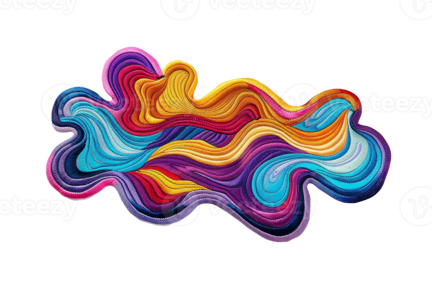 Vibrant abstract art design with swirling colors and dynamic patterns, perfect for modern decor, digital backgrounds, and creative projects. png