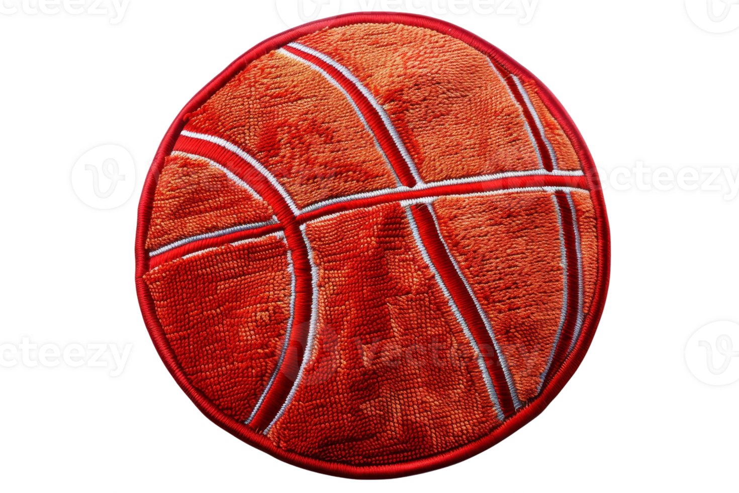 Highly detailed close-up of an orange basketball with white lines on a clean background. Perfect for sports and recreation-themed projects. png