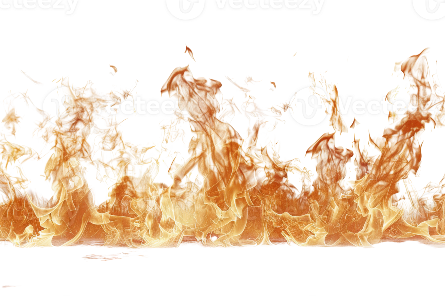 A high-resolution image of realistic flames with intricate details and vibrant colors, perfect for design projects, backgrounds, or creative use. png