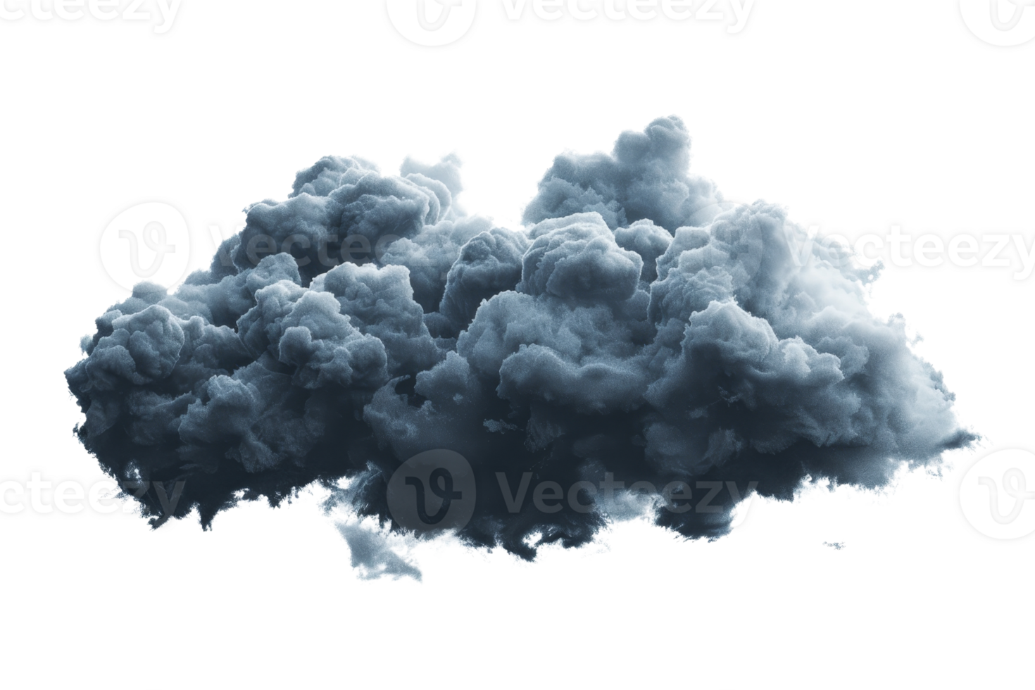 Isolated dark cloud with dramatic texture, perfect for weather, nature, and atmospheric themed stock images and design projects. png