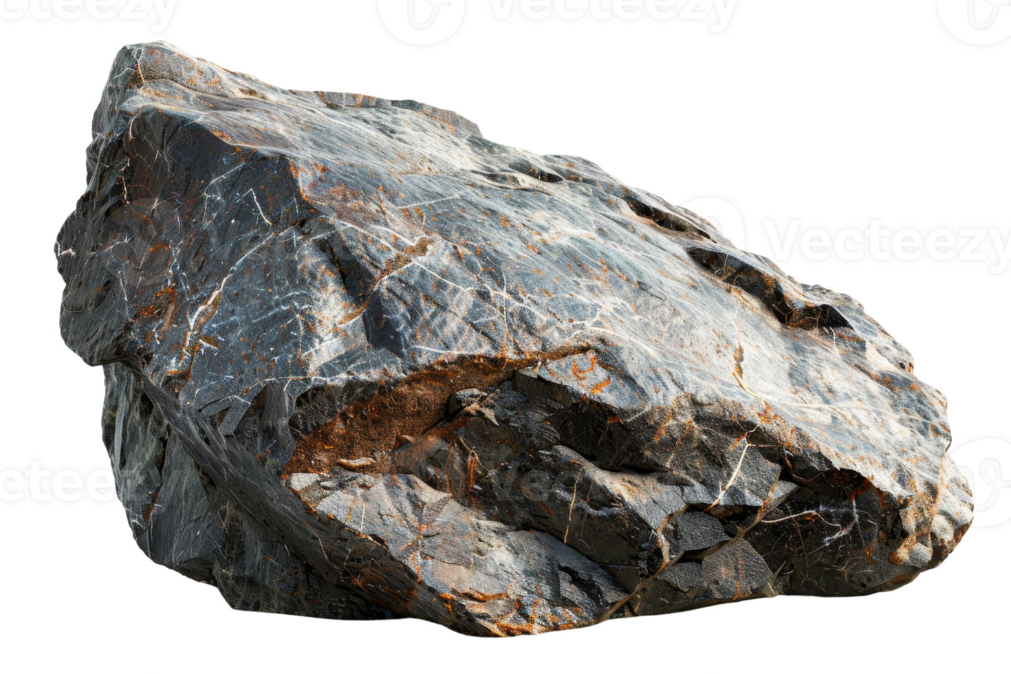 Close-up image of a large, textured rock with natural formations, ideal for geology, nature, and outdoor-themed visuals. png