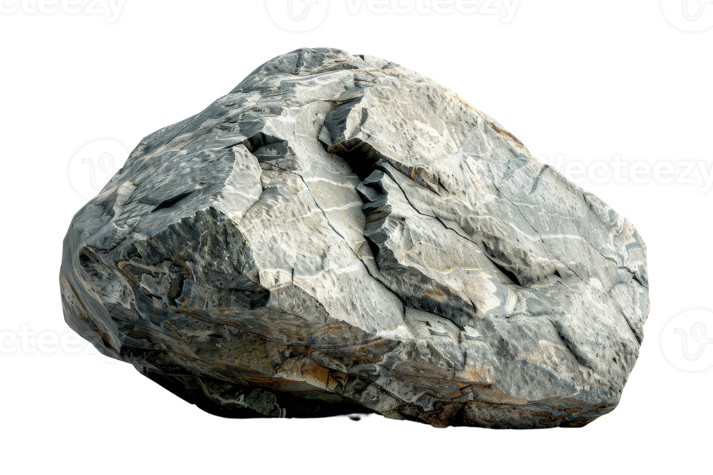 Close-up image of a large, rugged rock with a rough texture. Ideal for nature, geology, and outdoor themes in stock photo collections. png