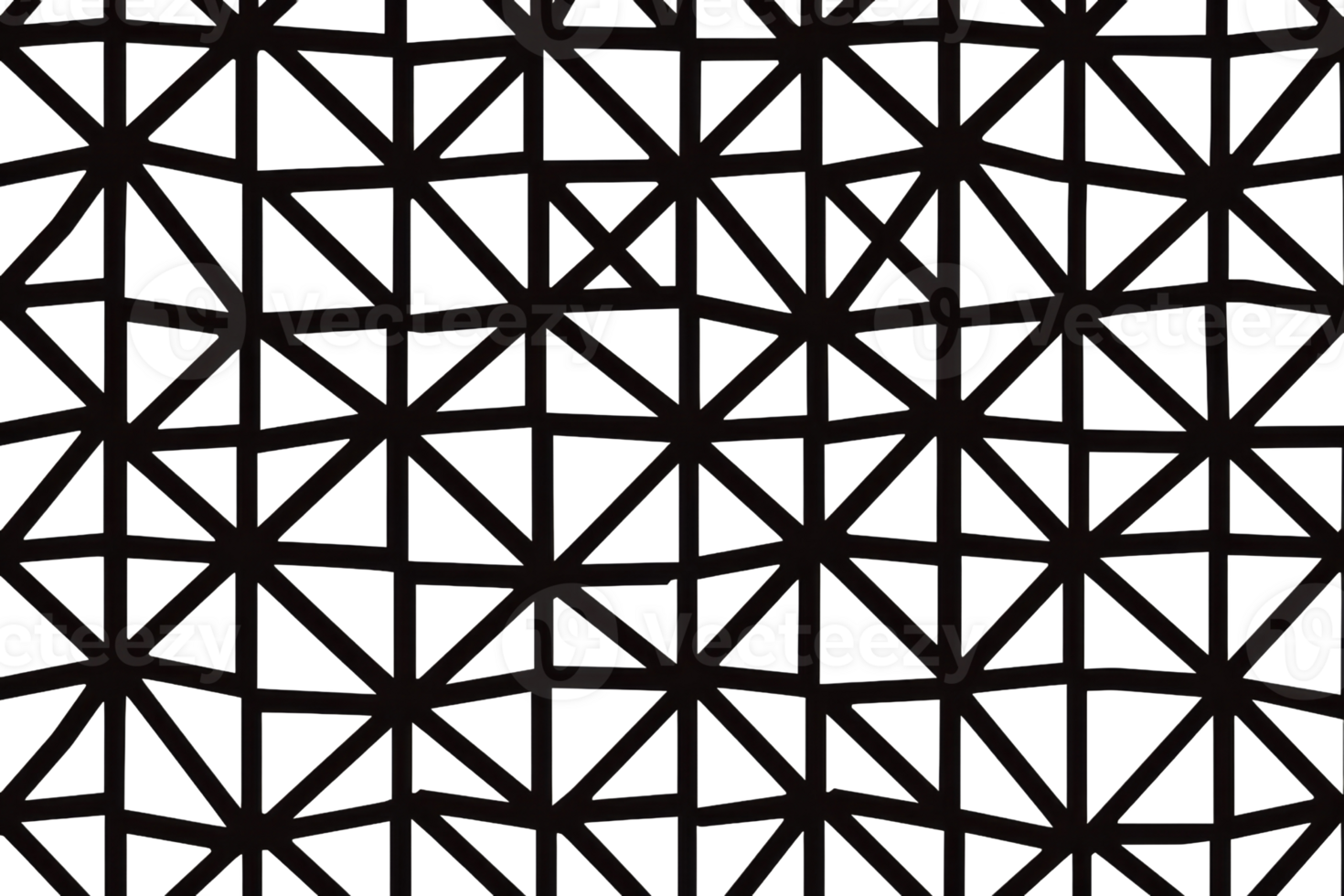 A black and white image of a pattern of triangles. The image is abstract and has a modern feel to it png