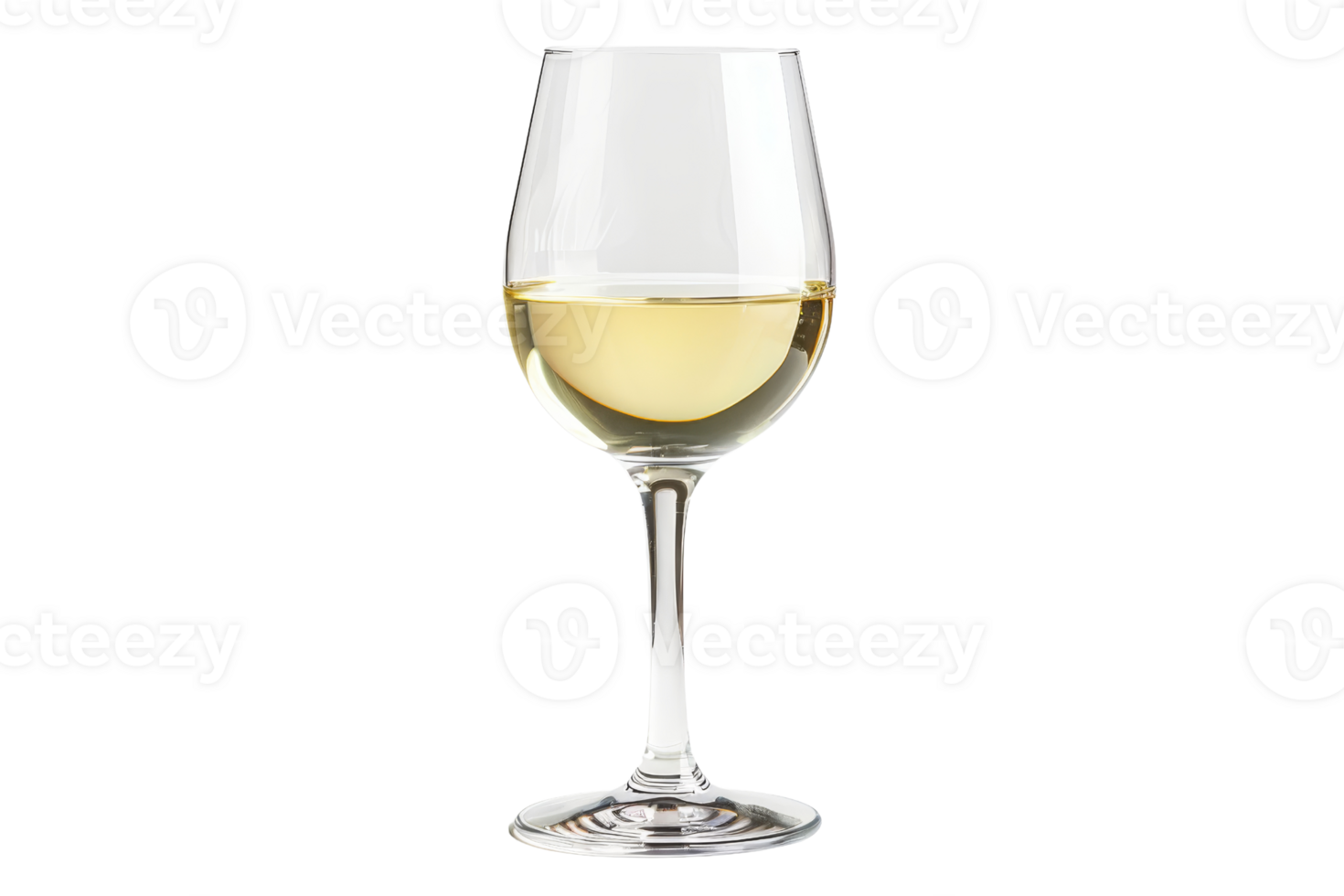 detailopname van een wijn glas gevulde met wit wijn, presentatie van haar duidelijkheid en elegantie. perfect voor dineren, feesten, en drankgerelateerd thema's. png