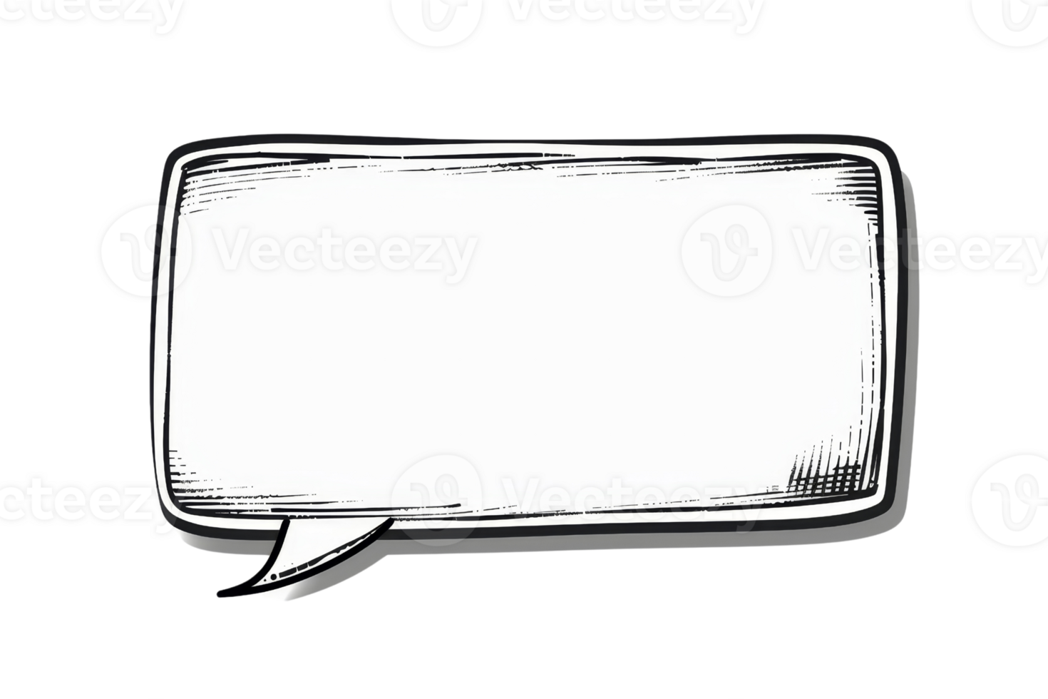 A white box with a black line on it. The box is drawn in a cartoon style png