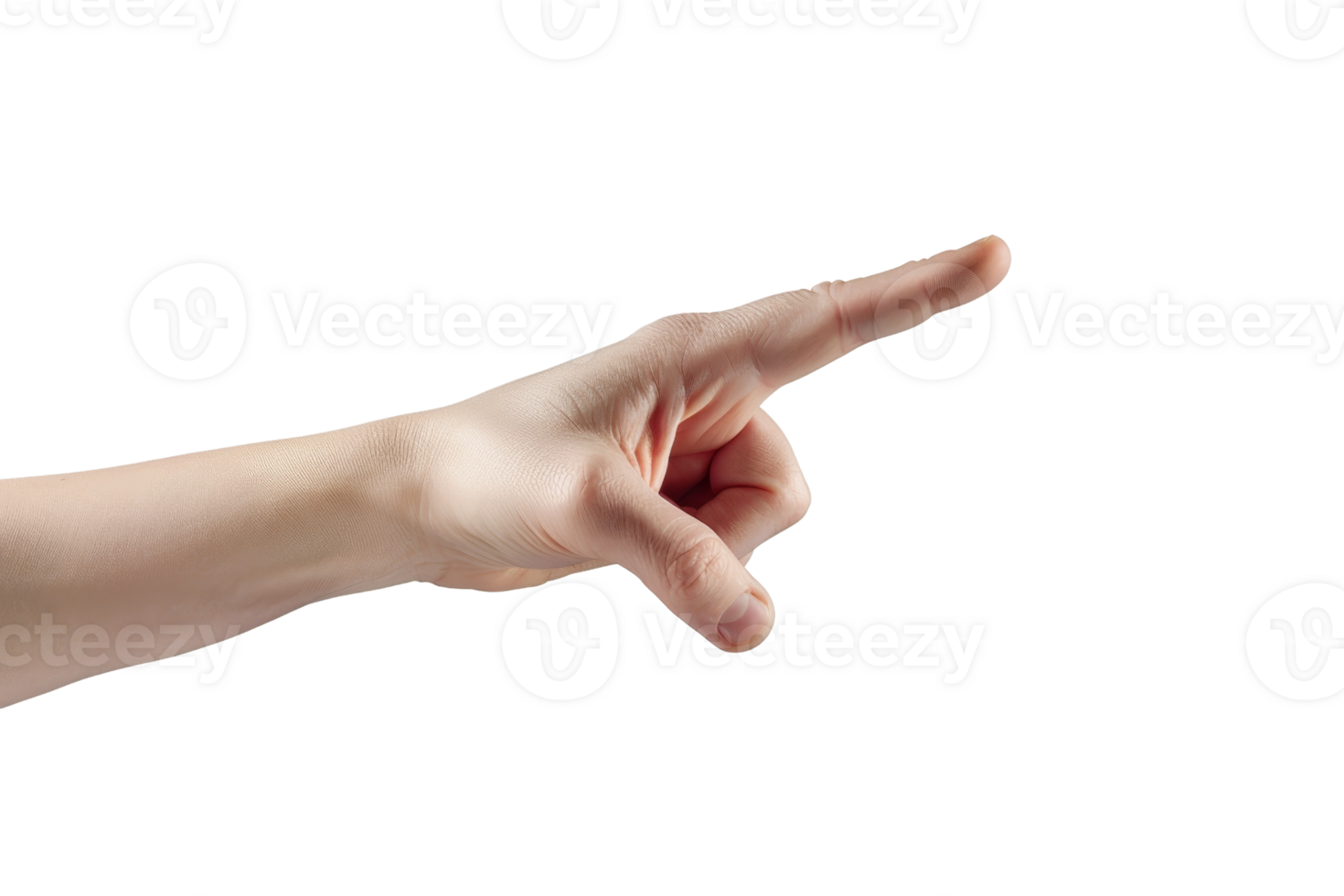 A hand pointing to the right. The hand is on a white background. The hand is the main focus of the image png