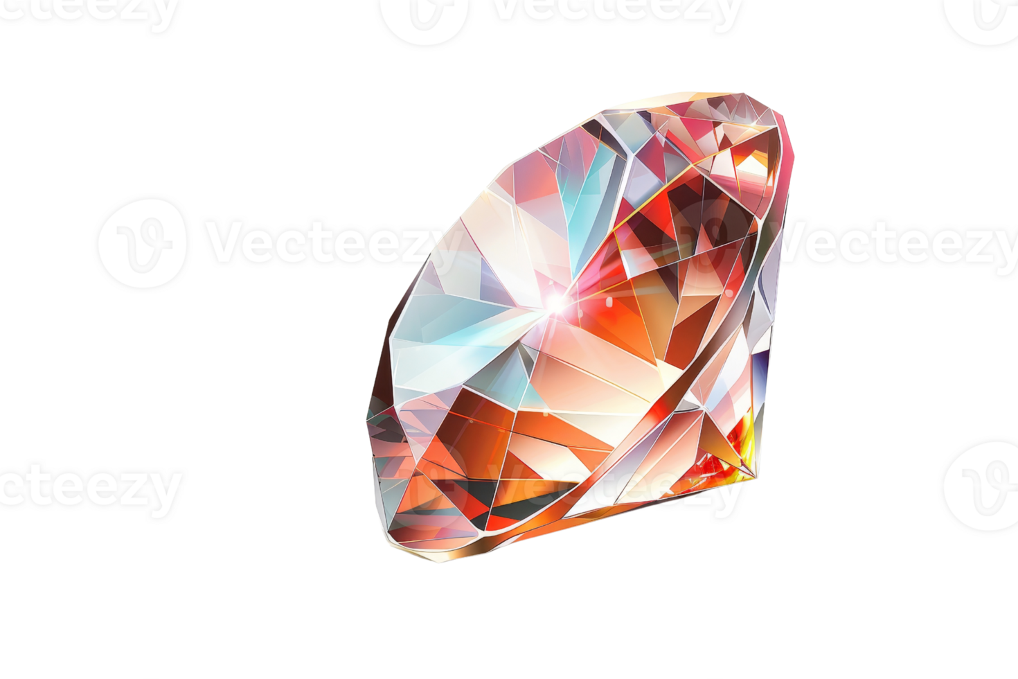 A beautifully cut, colorful gemstone reflecting light, ideal for jewelry design, luxury marketing visuals, or high-end digital projects. png