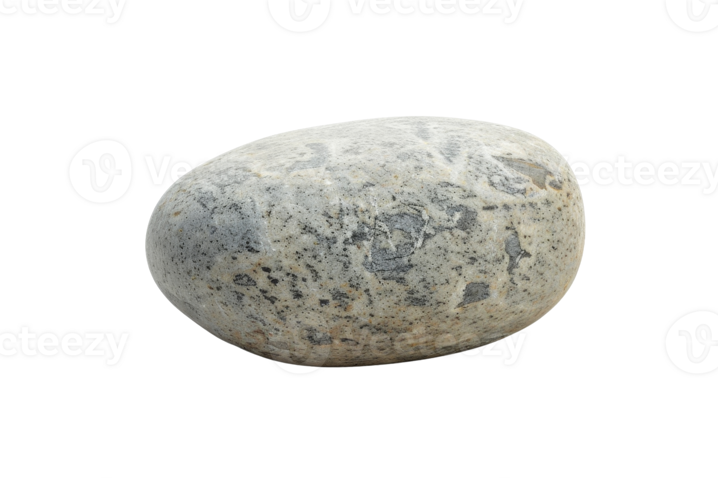 A large rock sits on a white background. The rock is grey and has a rough texture. It is a natural stone, possibly from a riverbed or a beach png