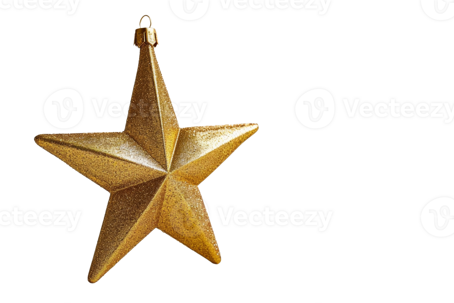 A gold star with glitter on it is sitting on a white background. The star is the main focus of the image, and it is shining brightly. The glitter adds a sense of sparkle and glamour to the star png