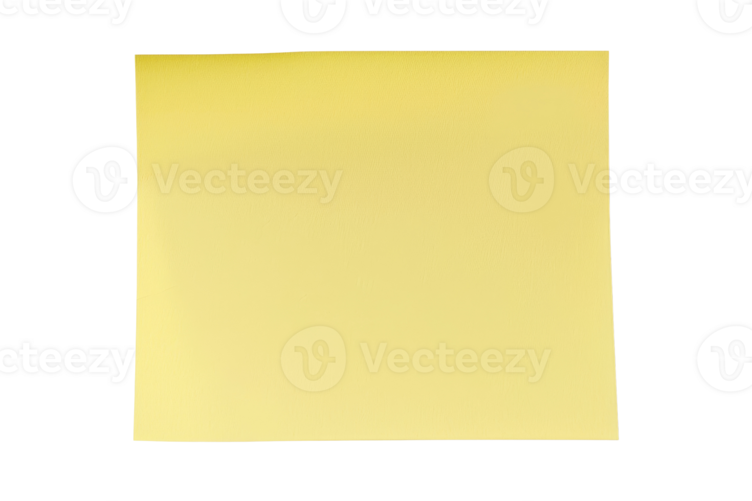 Yellow sticky note isolated on a transparent background. Perfect for reminders, messages, and organizing tasks. Bright, clear, and easy to use. png