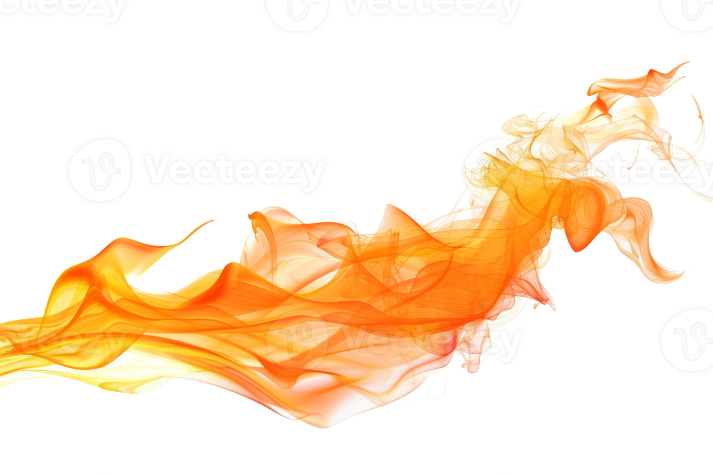 The orange flame is long and thin, with a bright orange hue. It is dancing in the air, creating a sense of movement and energy. The flame is the focal point of the image png
