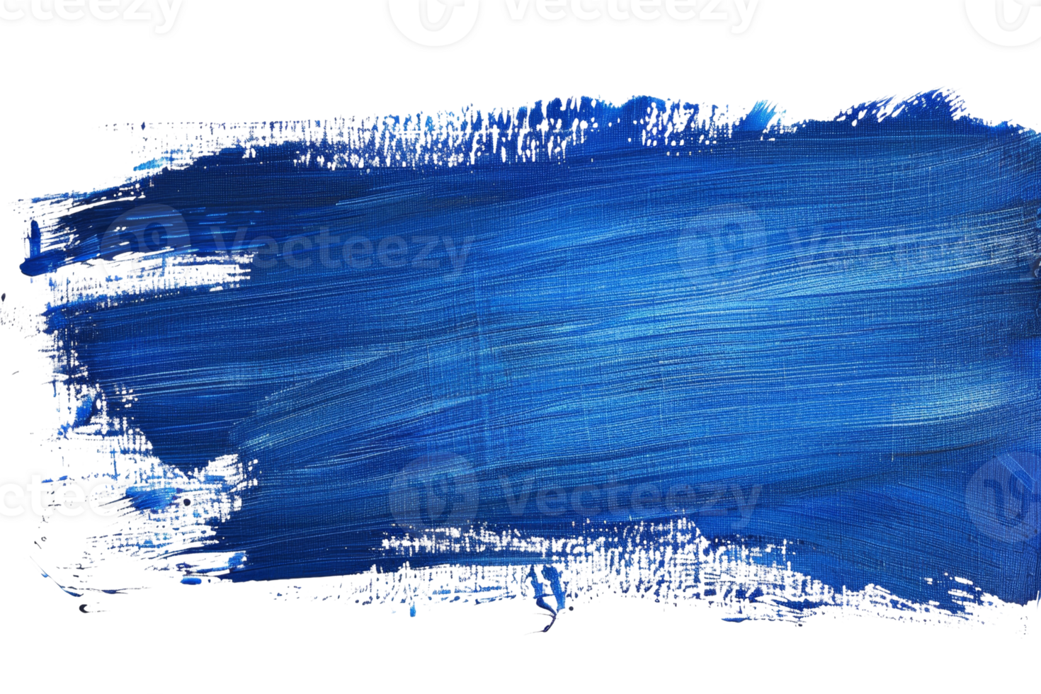 A blue brush stroke on a white background. The brush stroke is thick and has a rough texture. The blue color is vibrant and bold, creating a sense of energy and movement png