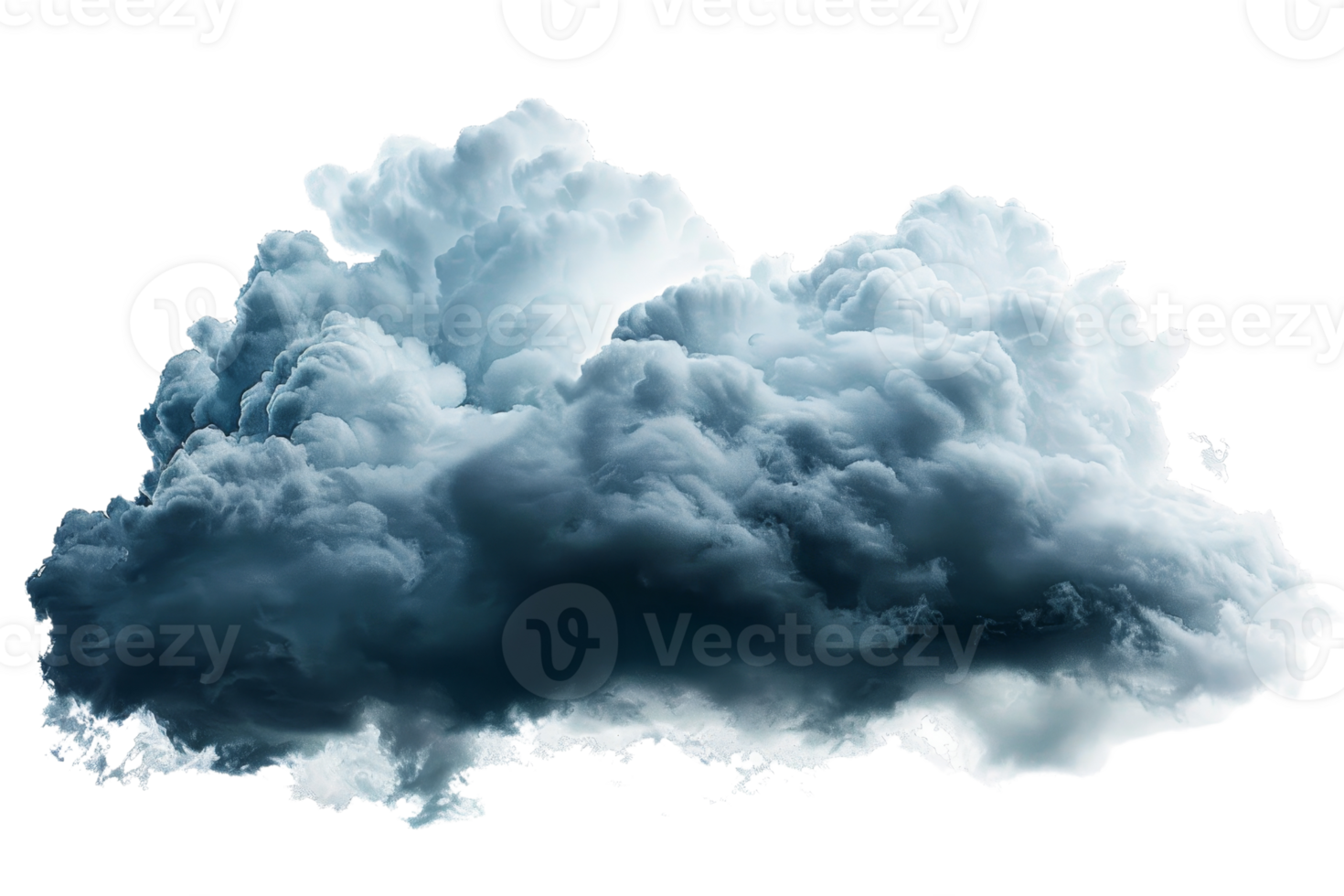 A dramatic, dark cloud formation symbolizing stormy weather, captured in high resolution, perfect for atmospheric and nature-themed projects. png