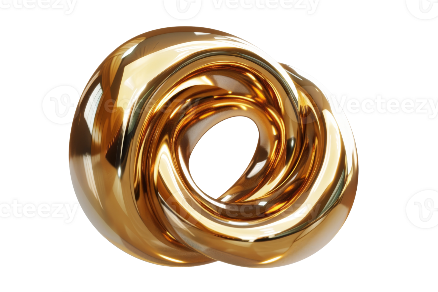 A gold ring with a spiral design. The ring is shiny and has a gold color. It looks like a piece of jewelry that is meant to be worn on the finger png