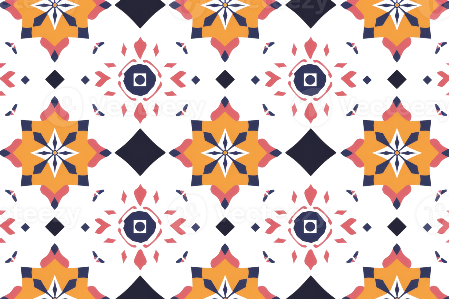 A colorful pattern of squares and circles is displayed on a white background. The design is intricate and eye-catching, with a mix of bright and muted colors. Scene is cheerful and lively png