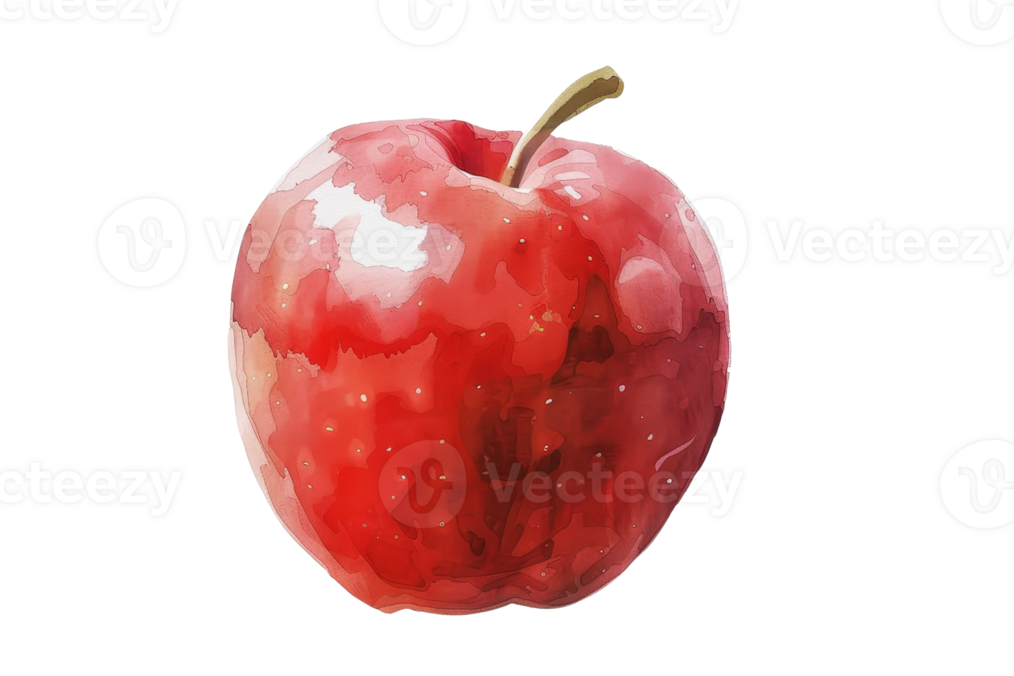 A red apple with a stem. The apple is the main focus of the image. The apple is ripe and ready to be eaten png