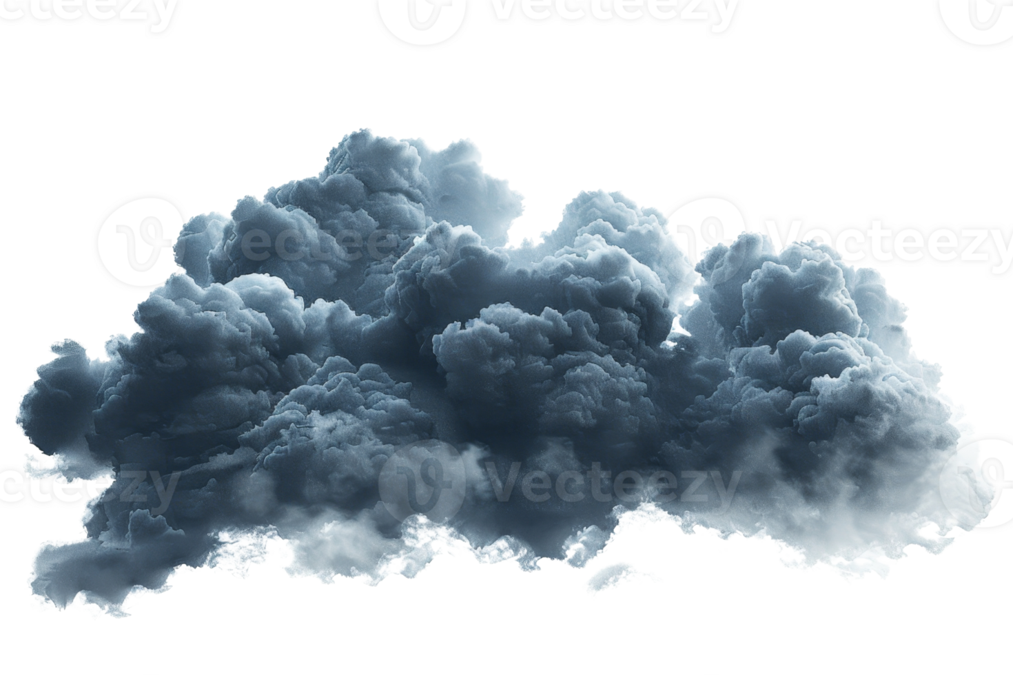 Dark storm cloud formation spreading across the sky, symbolizing atmospheric movement and impending weather changes. png