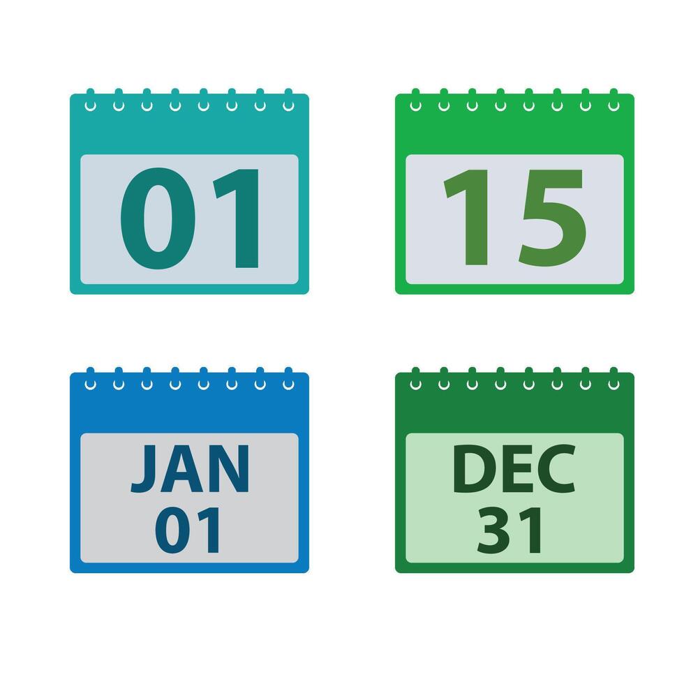 Calendar icons illustration vector
